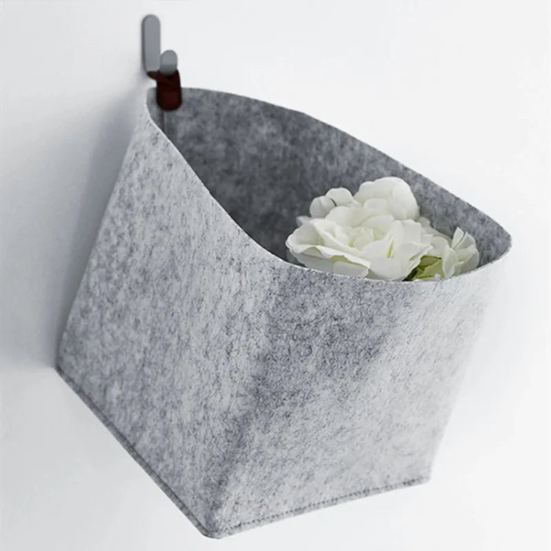 Nordic Felt Storage Box Organizer – Minimalist Desk & Room Storage Basket