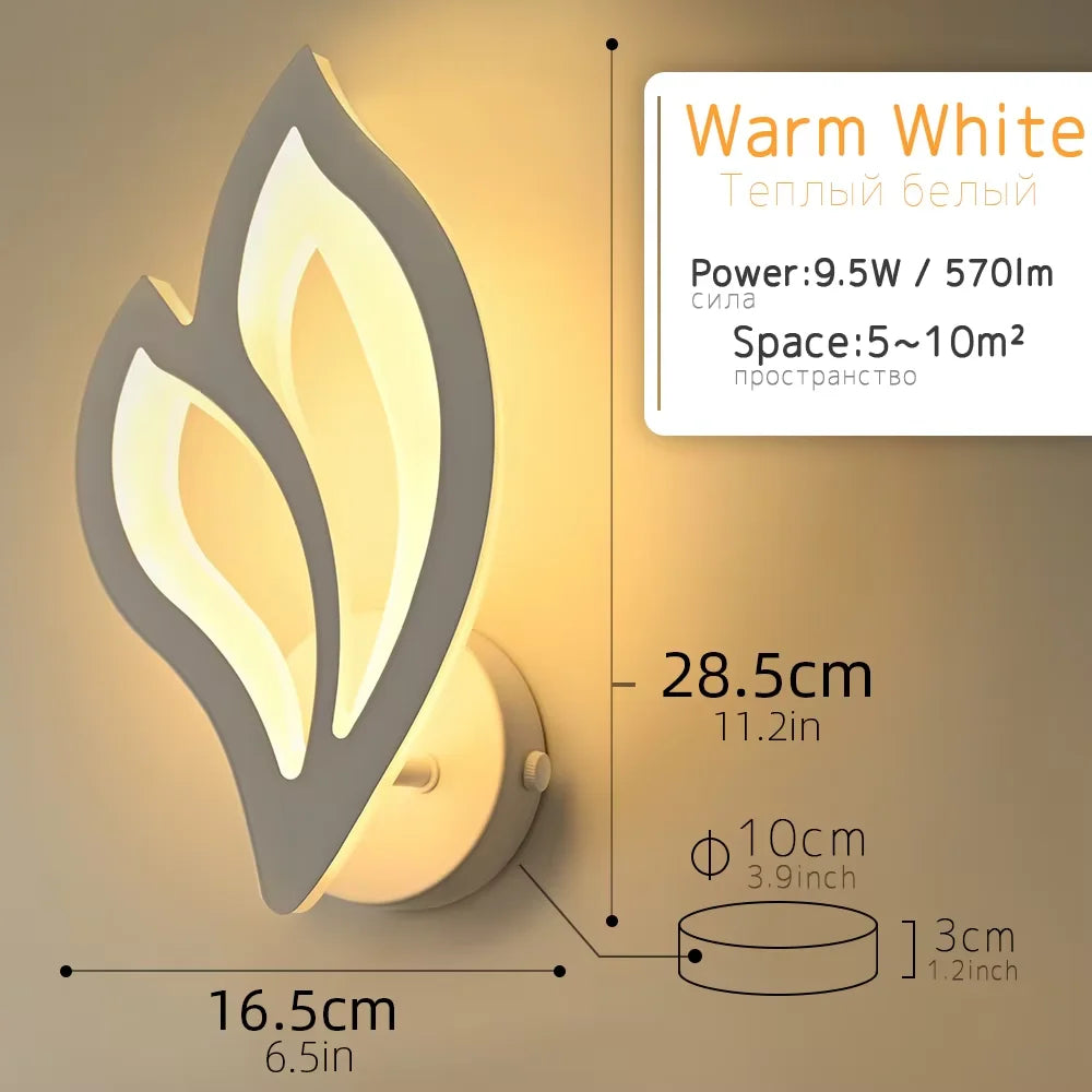 Modern LED Wall Sconce – Minimalist Bedroom Wall Light