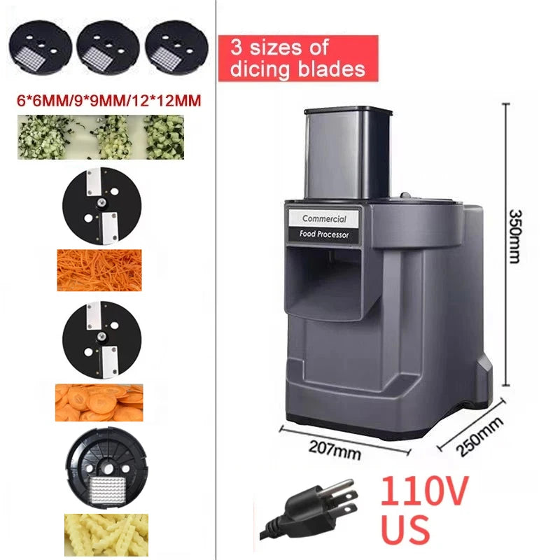 3-in-1 Electric Vegetable Chopper – Multifunction Food Processor for Fast Cutting