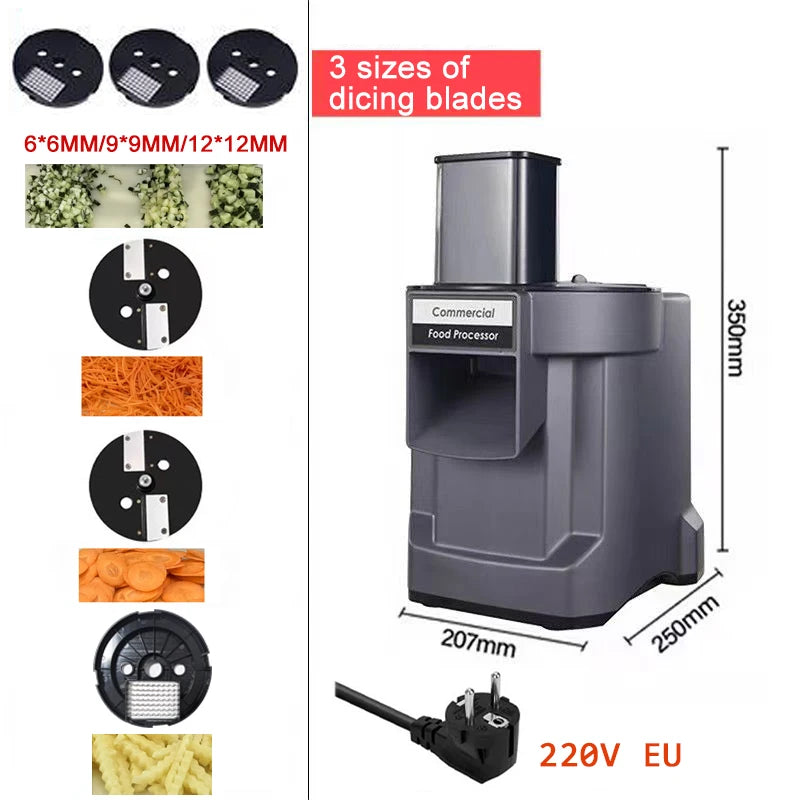 3-in-1 Electric Vegetable Chopper – Multifunction Food Processor for Fast Cutting
