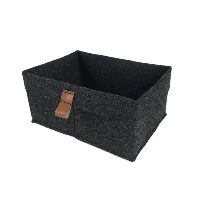 Nordic Felt Storage Box Organizer – Minimalist Desk & Room Storage Basket
