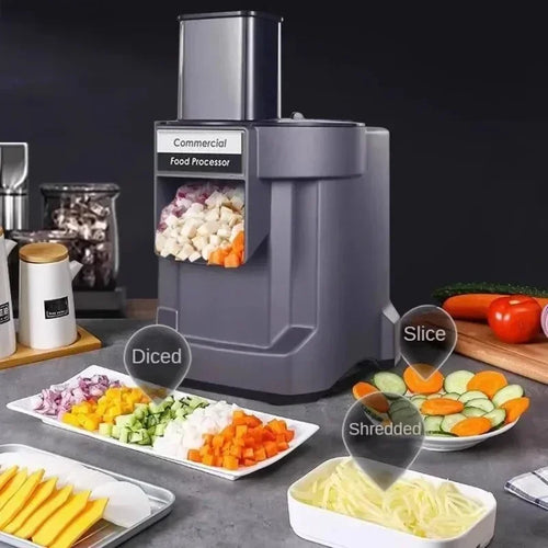 3-in-1 Electric Vegetable Chopper – Multifunction Food Processor for Fast Cutting
