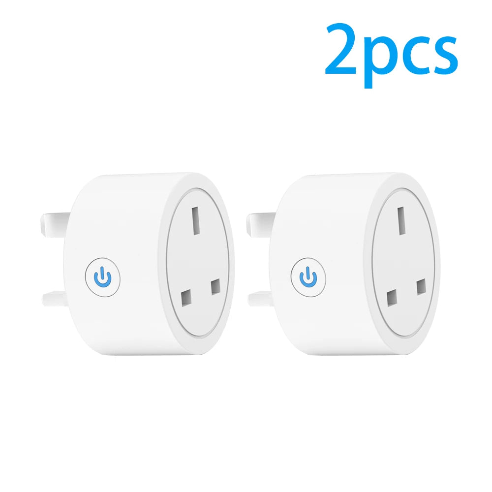 Tuya Smart WiFi Plug 20A – Smart Socket with Energy Monitoring & Alexa Control