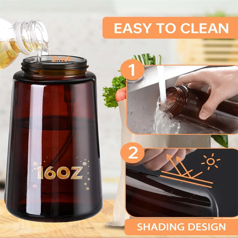 2-in-1 Glass Oil Sprayer Bottle – Leakproof Olive Oil Dispenser for Cooking & Air Fryer