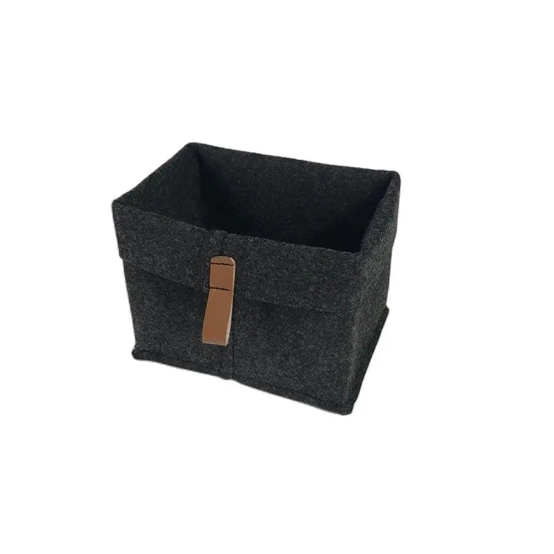 Nordic Felt Storage Box Organizer – Minimalist Desk & Room Storage Basket