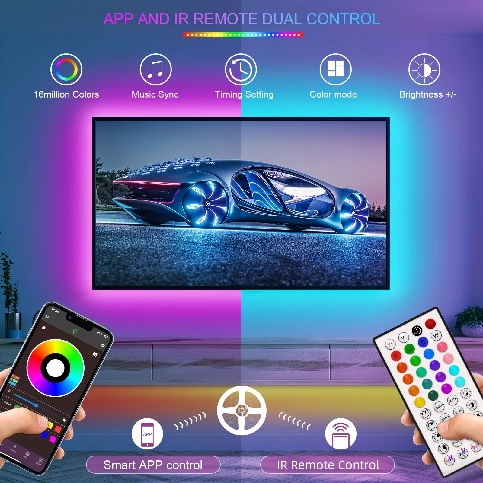 RGB LED Strip Lights – Transform Your Room Instantly