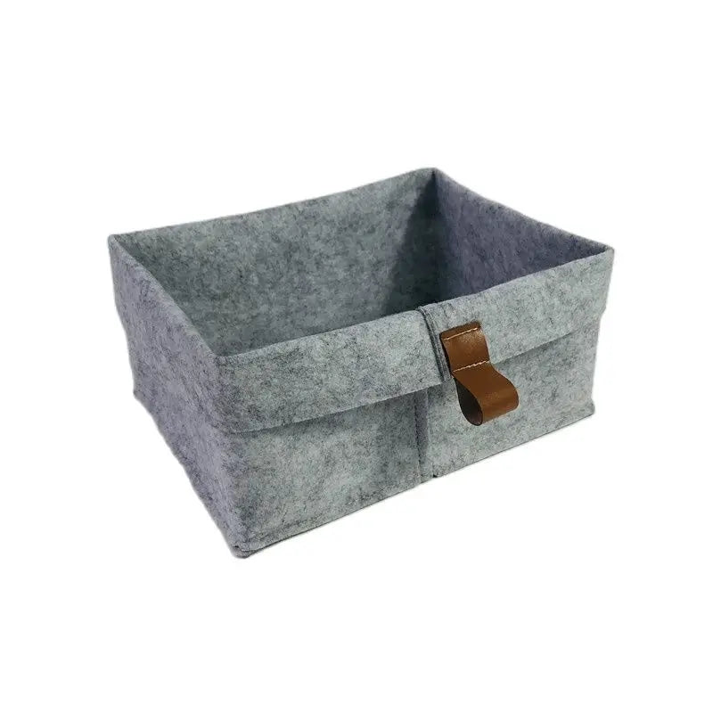 Nordic Felt Storage Box Organizer – Minimalist Desk & Room Storage Basket