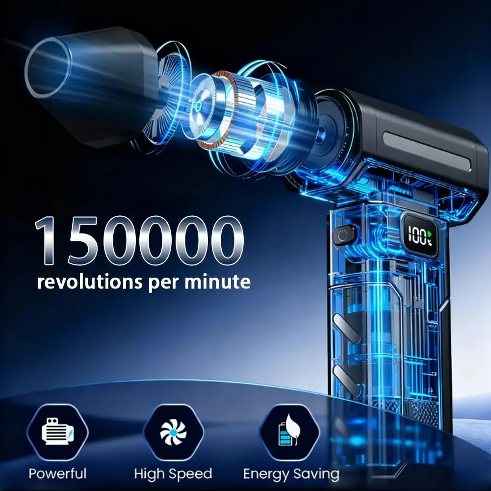 X8 Turbo Jet Fan – 150000RPM Portable Air Duster & Cleaner