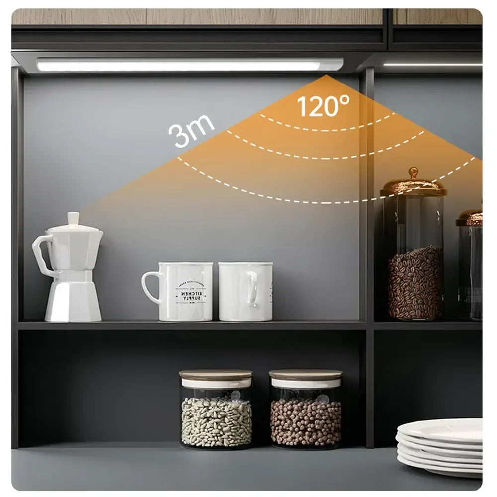 Motion Sensor LED Light Bar – USB Rechargeable Under Cabinet Night Light