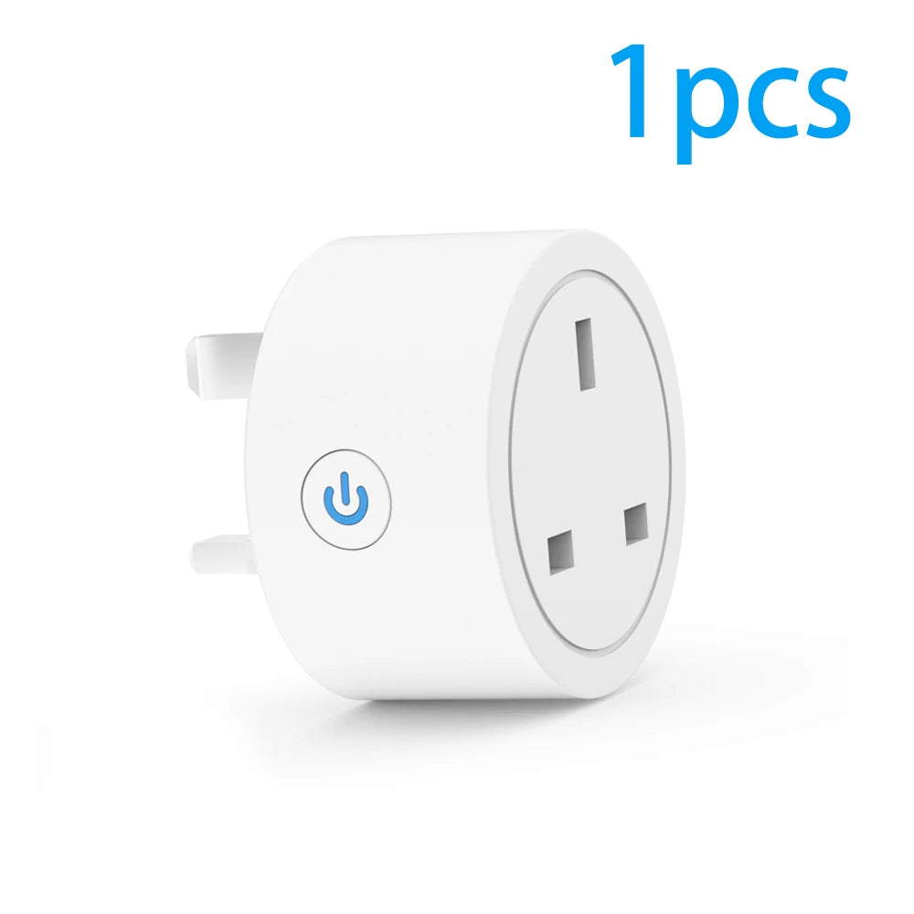 Tuya Smart WiFi Plug 20A – Smart Socket with Energy Monitoring & Alexa Control