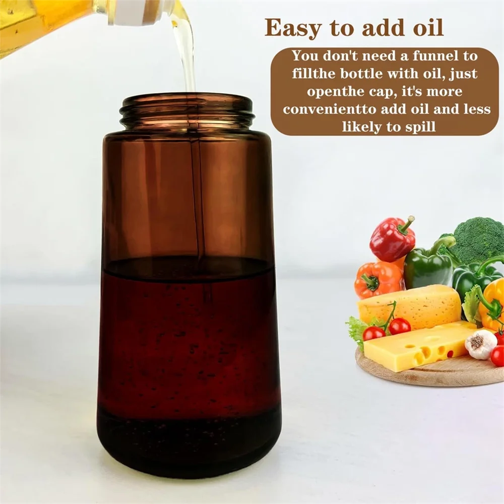 2-in-1 Glass Oil Sprayer Bottle – Leakproof Olive Oil Dispenser for Cooking & Air Fryer