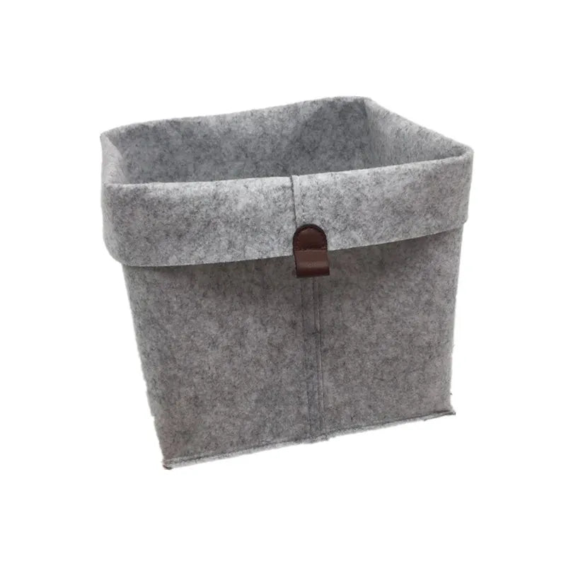 Nordic Felt Storage Box Organizer – Minimalist Desk & Room Storage Basket