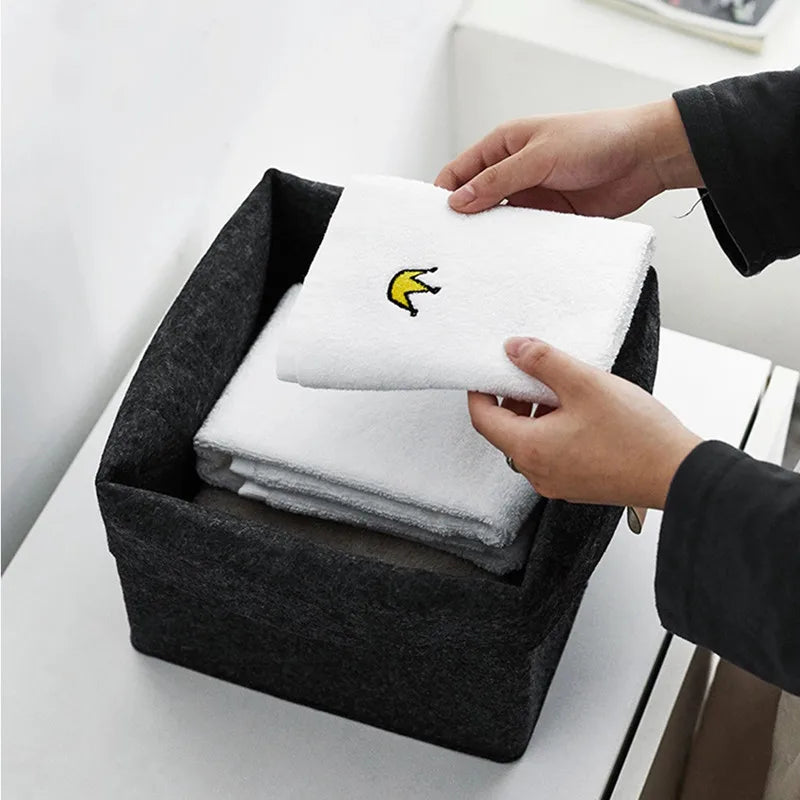 Nordic Felt Storage Box Organizer – Minimalist Desk & Room Storage Basket
